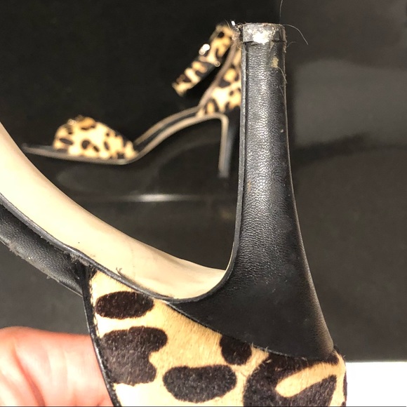 ❌SOLD❌ Coach Leopard Print Ankle Strap - Picture 4 of 8